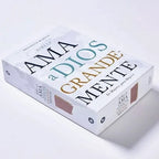 Biblia Ama a Dios Grandemente NBLA Tapa Flexible Oro Rosa PERSONALIZADA con Nombre + Tabs